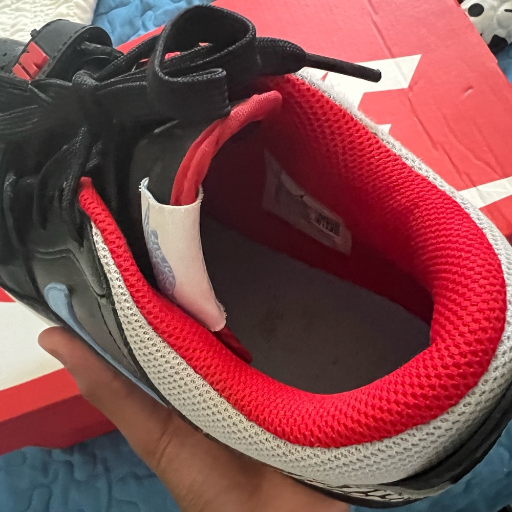 Jordan Kids Black and Red Sneakers